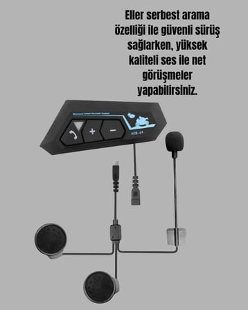 Bluetooth 5.0 EDR Kask Kulaklık Yüksek Ses Kalitesi ve Gürültü Önleme