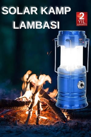 Kamp Lambası El Feneri Askılı Büyük Boy USB Şarjlı Işıldak
