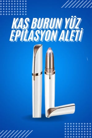 Tüy Kıl Alma Kaş Bıyık Unisex Yüz Bakım Epilasyon Aleti Pilli