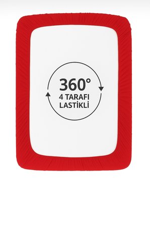 %100 PAMUKLU TEK KİŞİLİK PREMİUM PENYE ÇARŞAF-Kırmızı