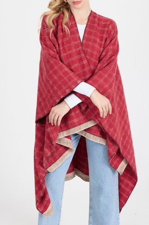 Panço - Pamuk Polyester Karışımlı Şık ve  Kaliteli Kumaş-Kırmızı