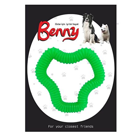 Benny Köpek Oyuncağı Sert 11 x 10 cm Neon Yeşil