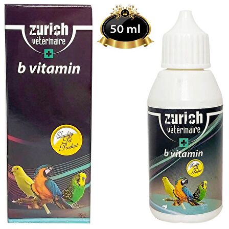 Zurich Kuşlar İçin B vitamini 50 ml