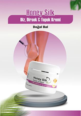 Honey Silk Bal ve Propolis Özlü Diz, Dirsek, Topuk ve Çatlamış Ciltlere Doğal Onarım Kremi 120ml