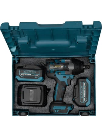 HKT-507 Kömürsüz Akülü Darbeli Somun Sıkma 600 Nm 21V 3Ah Çift Akülü