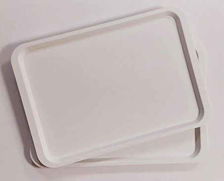 2 Lİ BÜYÜK BOY PLASTİK TEPSİ (53X37)