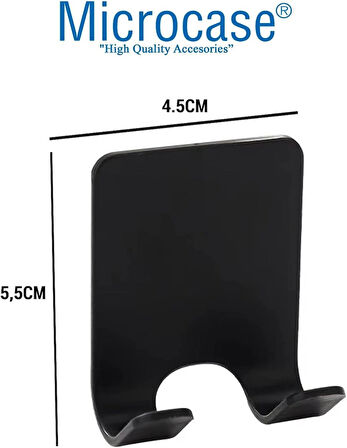 Microcase Alüminyum Yapışkanlı Paslanmaz Traş Bıçağı Tutucu Askısı 2 Adet - ROSEGOLD AL5017