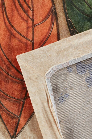 Modern Desenlerde Kadife Dokulu Lastikli Süngerli Kaymaz Yıkanabilir Halı Örtüsü