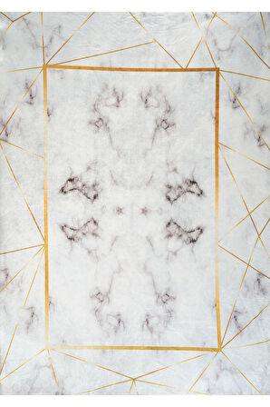 Modern Desenlerde Kadife Dokulu Lastikli Süngerli Kaymaz Yıkanabilir Halı Örtüsü