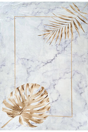 Modern Desenlerde Kadife Dokulu Lastikli Süngerli Kaymaz Yıkanabilir Halı Örtüsü