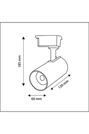 Mini Ray Spot Set Gu-10 Duylu Beyaz Kasa Beyaz Işık 3 Spot Lamba 1 Mt Ray 3 Gu10 6500k Led Ampul