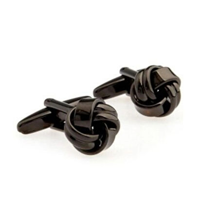 Ocean Pole Kara Burgu Kol Düğmesi