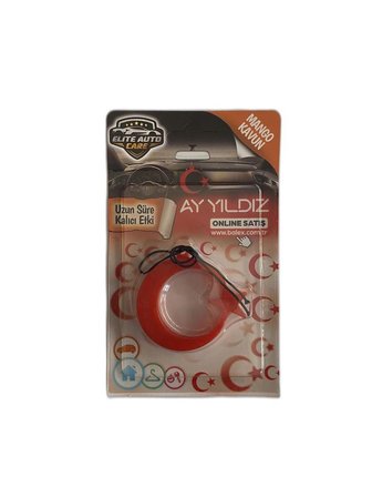 Ay Yıldız Türk Bayrağı Asma Oto Koku - Mango Kavun Kokulu