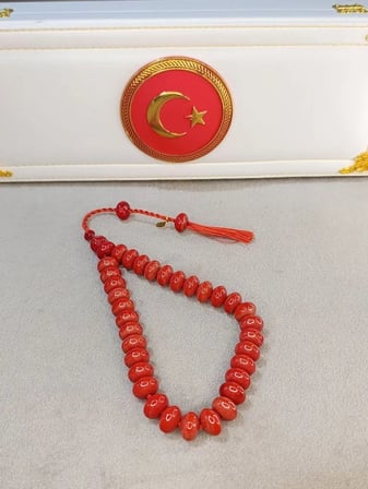 SIKMA KEHRİBAR TESBİH TEKER KESİM USTA YAPIMI