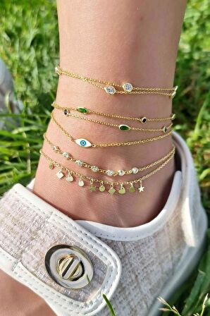 2Lİ ZİNCİR TAŞLI GÜMÜŞ HALHAL