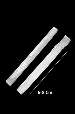 Sertifikalı Selenit Taşı Çubuk (6-8 Cm)