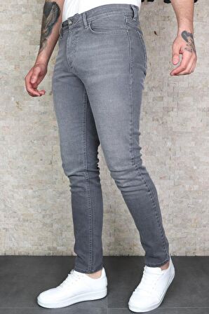 Erkek Koyu Gri Slim Fit Pantolon HLT-AKIGREY