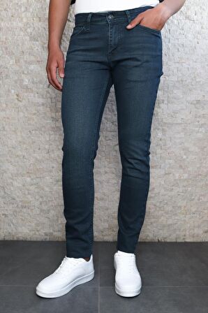 Hlt Jeans Erkek Haki Cep Lycralı  Slim Fit Kot Pantolon HLTVALGREEN