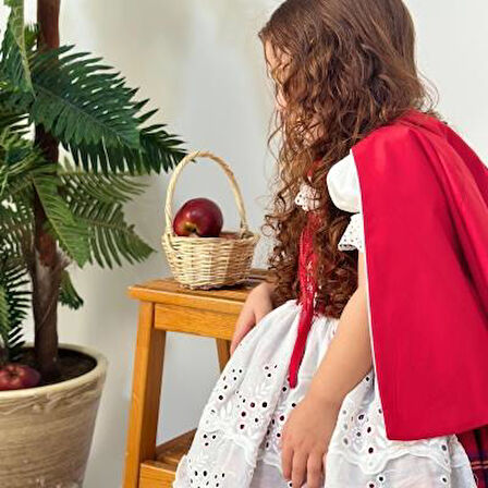 Kırmızı Başlıklı Kız Bebek Kostümü,Doğum günü elbise,fotoğraf çekim elbise,0-12 Yaş Uygun