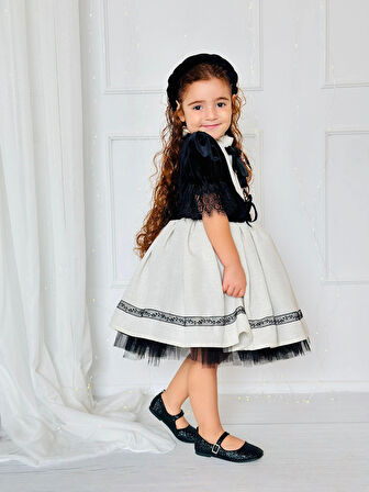 Siyah Kadife Kız Bebek Kostümü,Doğum günü elbise,fotoğraf çekim elbise,0-12 Yaş Uygun