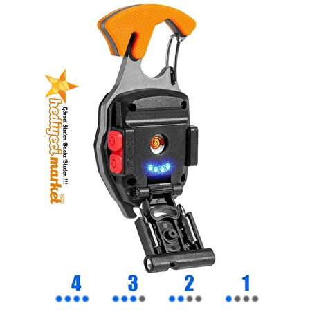 Çok Fonksiyonlu Şarj Edilebilir 15 Watt Kamp El Feneri