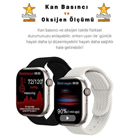 Watch 8 HK9 Pro Gümüş Akıllı Saat