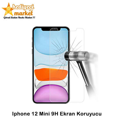 Iphone 12 Mini Ekran Koruyucu Kırılmaz 9H Temperli Cam