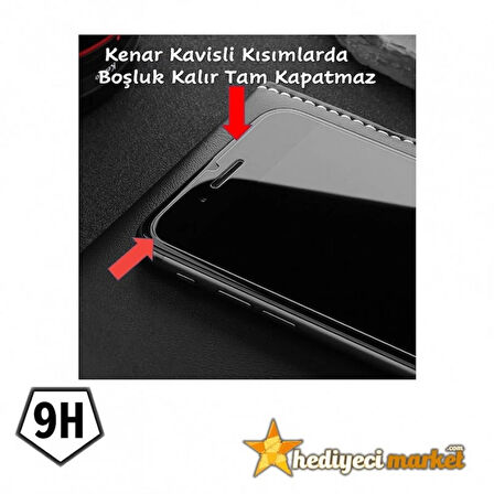 Iphone 12 / 12 Pro Tam Ekran Siyah HD 9H Kırılmaz Cam