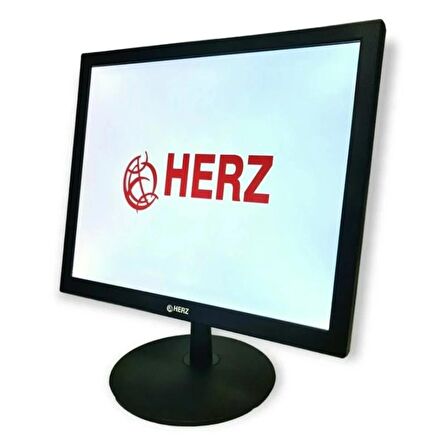 Herz HM-3519 19'' HD Led VGA HDMI RCA Girişli Dahili Hoparlörlü Ve Kumandalı CCTV Monitör