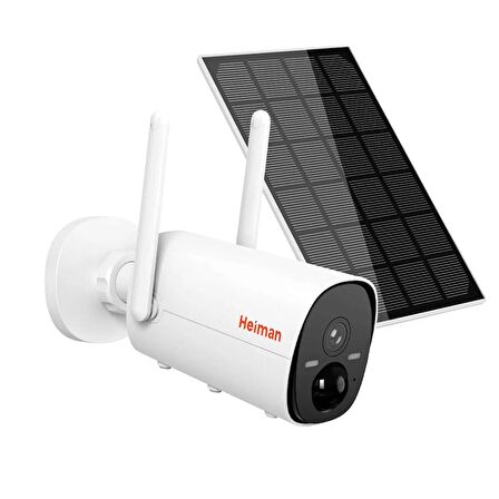 HEİMAN HM-620 Wifi Solar Panelli  3MP Dış Ortam Güneş Enerjili Akıllı Wifi Kamera -App Kontrol-