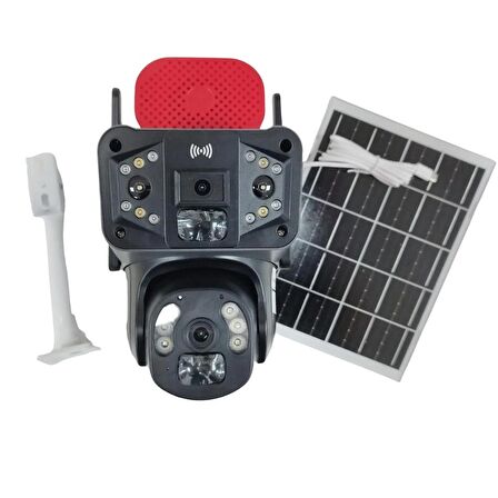 HEİMAN HM-854 Modeli  4g 6mp Dual Lens Güneş Panelli Solar Kamera