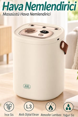Şarjlı Ultrasonic Hava Nemlendirici Buhar Makinesi 1500Ml Şarjlı Buhurdanlık