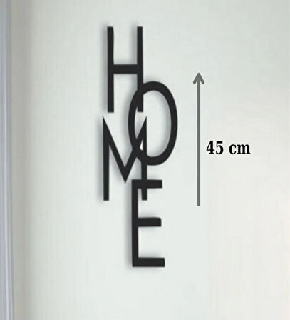 HOME yazılı lazer kesim duvar dekoru