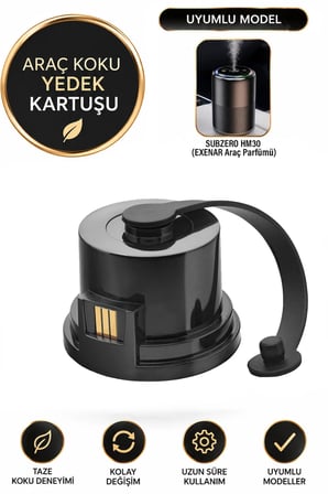 Yedek Koku Kartuşu Araç İçi Aroma Difüzörü EXENAR Subzero HM30 Koku Difüzörü Uyumlu