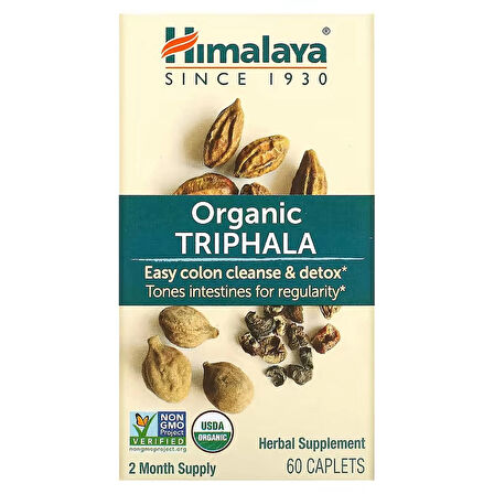 Himalaya Organic Triphala 60 Tablet - Detox Kabızlık Sağlığı