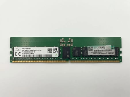 SK Hynix 32GB DDR5 5600MHz 2Rx8 PC5-5600B CL46 EC8 RDIMM Server Ram HMCG88AAGBRA623N