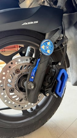 HMDMOTO HONDA PCX MAVİ RENK ABS SENSÖR KORUYUCU, KALİPER KORUYUCU, REFLEKTÖR ÜÇLÜ SET
