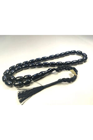 Ebu Zeyn Usta Eseri İmazlı Osmanlı Torunu İnci Siyahı Sıkma Kehribar Sertifikalı 5301