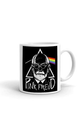 Pink Freud Psikolog Temalı ithal Porselen Seramik ithal Porselen Seramik Kupa Bardak
