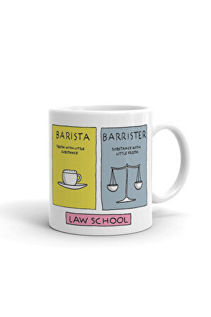 Lawyer School Avukat Temalı ithal Porselen Seramik ithal Porselen Seramik Kupa Bardak