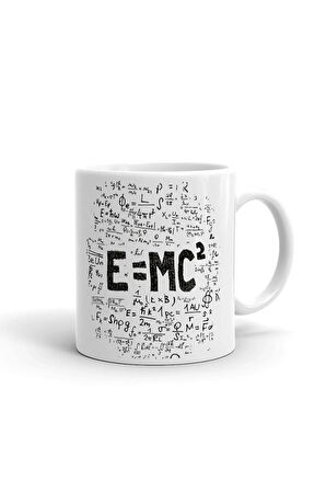 E=mc2 Tasarım Seramik ithal Porselen Seramik Kupa Bardak