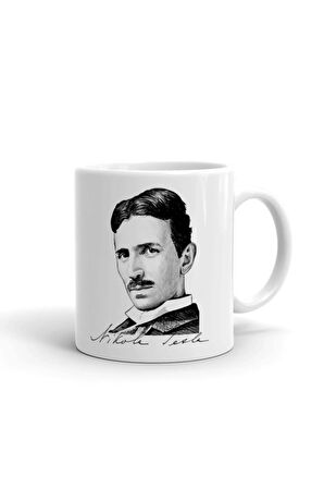 Nikola Tesla ithal Porselen Seramik Kupa Bardak