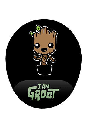 I'am Groot Bilek Destekli Kaymaz Buruşmaz Kırılmaz Mouse Pad