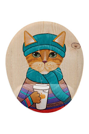 Hipster Kedi Bilek Destekli Kaymaz Buruşmaz Kırılmaz Mouse Pad