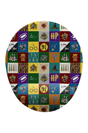 Harry Potter Simgeleri Bilek Destekli Kaymaz Buruşmaz Kırılmaz Mouse Pad