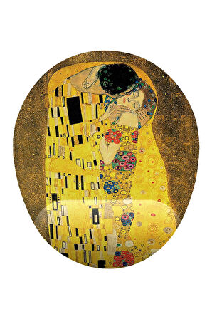 Gustav Klimt Kiss Bilek Destekli Kaymaz Buruşmaz Kırılmaz Mouse Pad