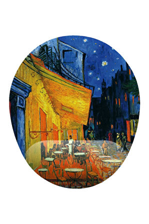 Van Gogh Cafe Terrace Bilek Destekli Kaymaz Buruşmaz Kırılmaz Mouse Pad