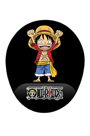 One Piece Luffy Bilek Destekli Kaymaz Buruşmaz Kırılmaz Mouse Pad