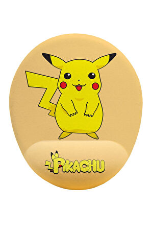 Pokemon Pikachu Bilek Destekli Kaymaz Buruşmaz Kırılmaz Mouse Pad