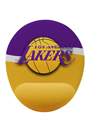 Lakers Logo Bilek Destekli Kaymaz Buruşmaz Kırılmaz Mouse Pad